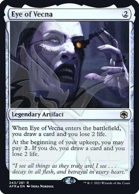 Eye of Vecna, Magic card PAFR 243a — Adventures in the Forgotten Realms Promos set