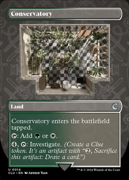 Conservatory, Magic card CLU 14 — Ravnica: Clue Edition set