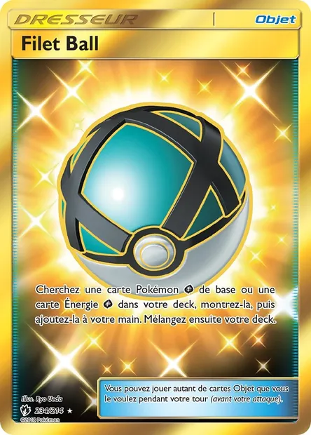 Filet Ball, carte Pokémon LOT 234 — extension Tonnerre Perdu