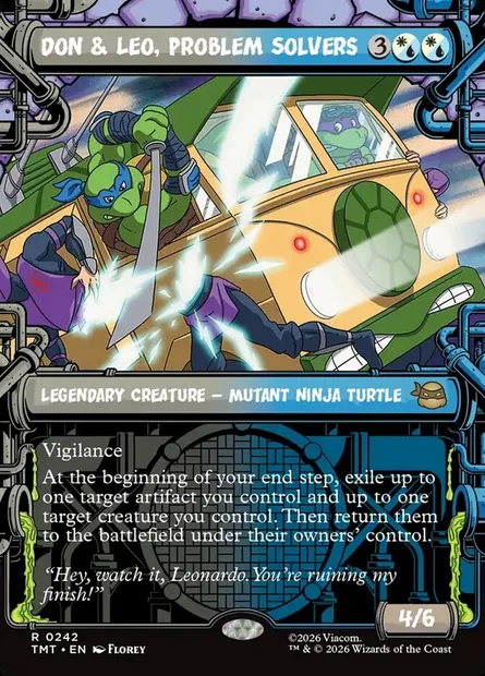 Don & Leo, Problem Solvers, Magic card TMT 242 — Teenage Mutant Ninja Turtles set