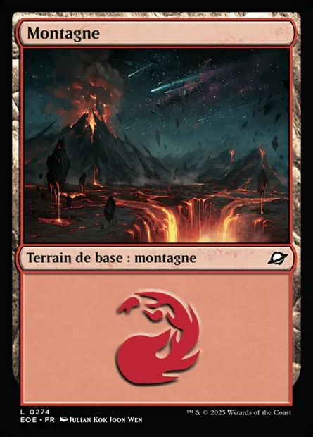 Montagne, carte Magic EOE 274 — extension Edge of Eternities