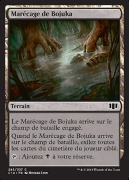 Marécage de Bojuka, carte Magic C14 285 — extension Commander 2014