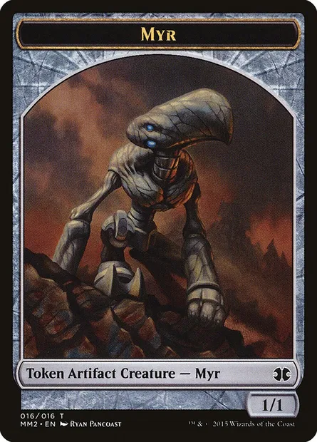 Myr, Magic card TMM2 16 — Modern Masters 2015 Tokens set