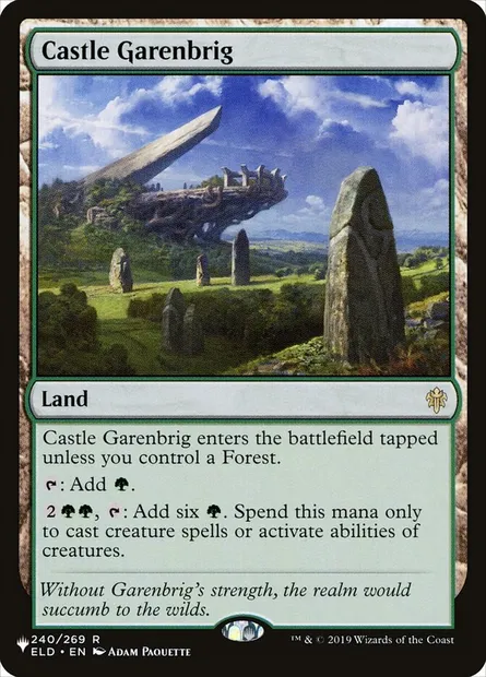 Château Garenbrig, carte Magic PLST ELD-240 — extension The List