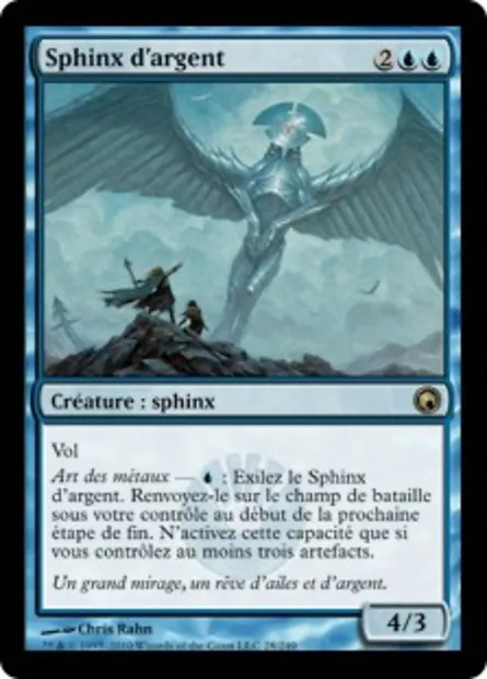 Sphinx d'argent, carte Magic SOM 28 — extension Cicatrices de Mirrodin