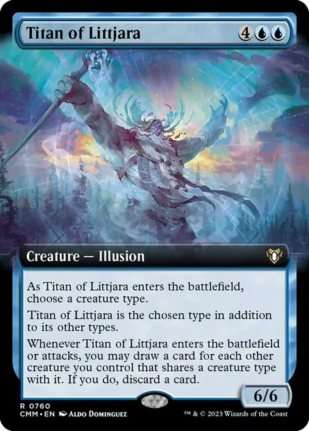 Titan of Littjara, Magic card CMM 760 — Commander Masters set