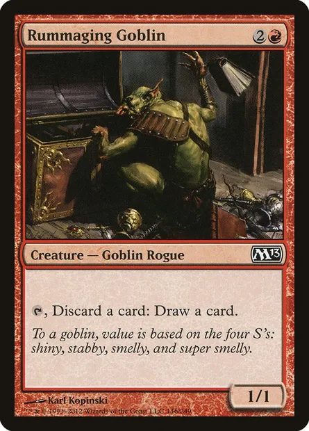 Rummaging Goblin, Magic card M13 146 — Magic 2013 set