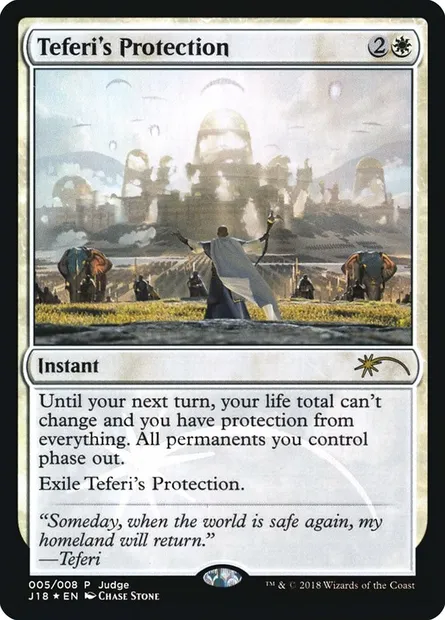 Protection de Téfeiri, carte Magic J18 5 — extension Judge Gift Cards 2018