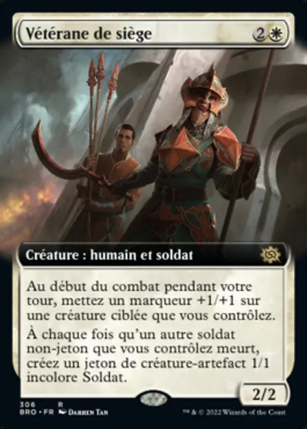 Vétérane de siège, carte Magic BRO 306 — extension La Guerre Fratricide