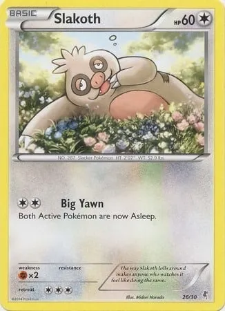 Slakoth, Pokémon card TK7A 026 — XY Trainer Kit: Bisharp set