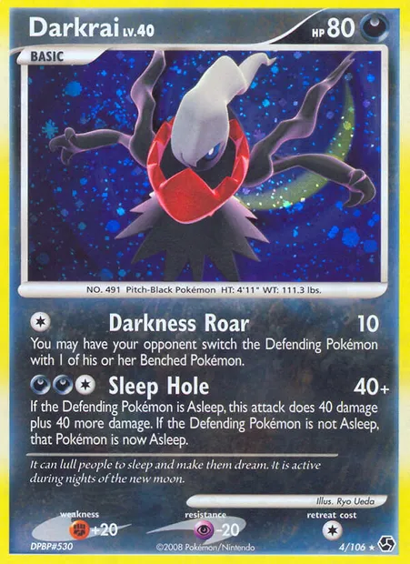 Darkrai, Pokémon card GE 4 — Great Encounters set
