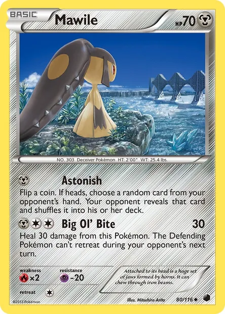 Mawile, Pokémon card PLF 80 — Plasma Freeze set