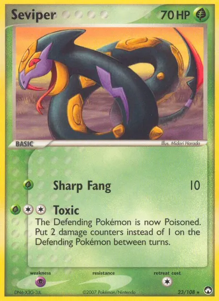 Seviper, Pokémon card PK 23 — Power Keepers set