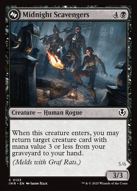 Charognards de minuit, carte Magic INR 123 — extension Innistrad Remastered