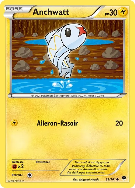 Anchwatt, carte Pokémon PLB 31 — extension Explosion Plasma