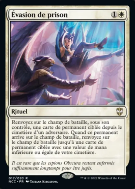 Évasion de prison, carte Magic NCC 17 — extension New Capenna Commander