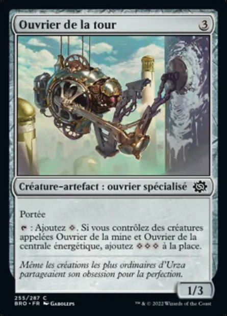 Ouvrier de la tour, carte Magic BRO 255 — extension La Guerre Fratricide