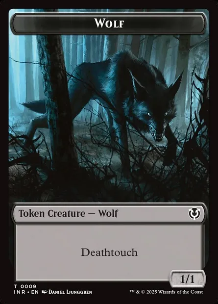 Wolf, carte Magic TINR 9 — extension Innistrad Remastered Tokens