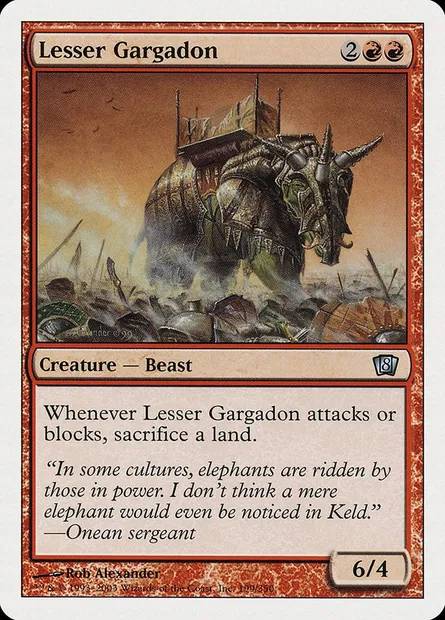 Lesser Gargadon, Magic card 8ED 199 — Eighth Edition set