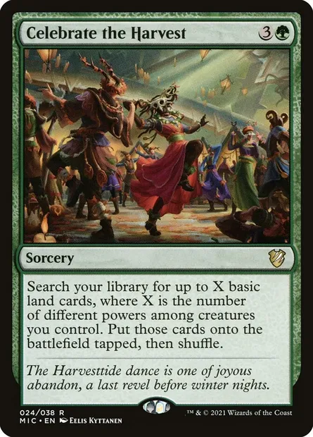 Celebrate the Harvest, Magic card MIC 24 — Midnight Hunt Commander set