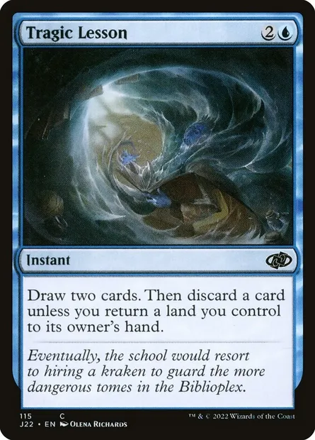 Tragic Lesson, Magic card J22 115 — Jumpstart 2022 set