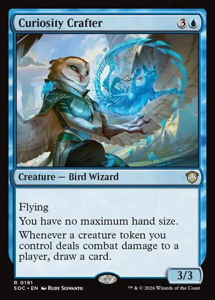 Curiosity Crafter, Magic card SOC 191 — Secrets of Strixhaven Commander set