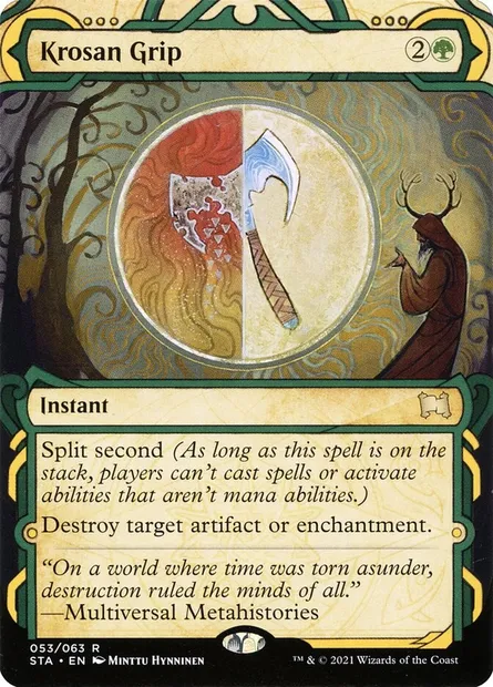 Krosan Grip, Magic card STA 53 — Strixhaven Mystical Archive set
