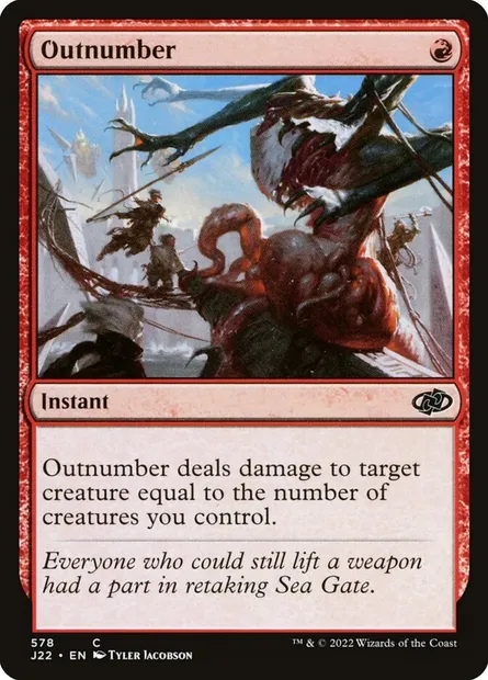 Outnumber, Magic card J22 578 — Jumpstart 2022 set