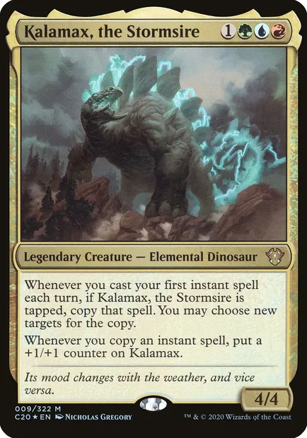 Kalamax, the Stormsire, Magic card OC20 9 — Commander 2020 Oversized set