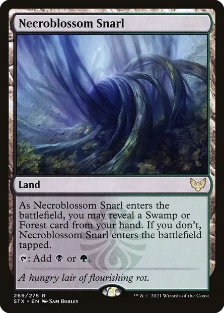 Necroblossom Snarl, Magic card STX 269 — Strixhaven: School of Mages set