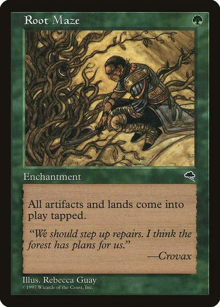 Root Maze, Magic card TMP 250 — Tempest set