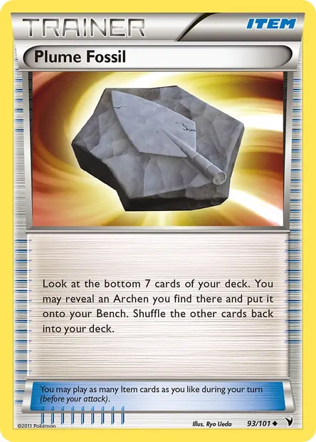 Plume Fossil, Pokémon card NVI 93 — Noble Victories set