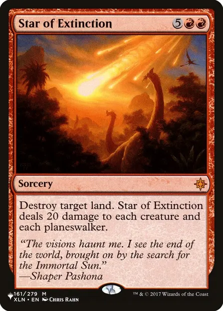 Étoile d'extinction, carte Magic PLST XLN-161 — extension The List