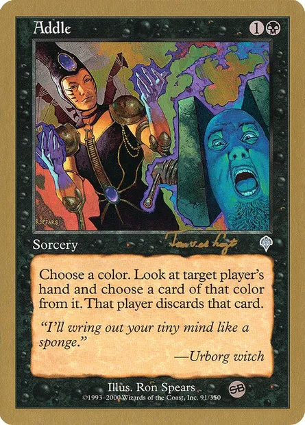 Addle, Magic card WC01 tvdl91sb — World Championship Decks 2001 set