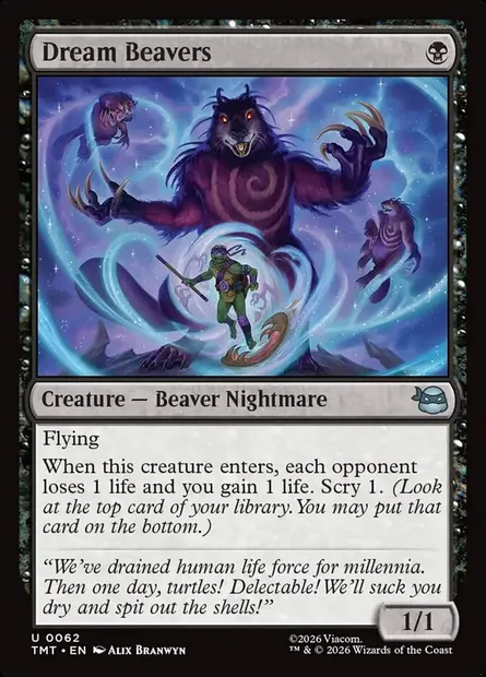 Dream Beavers, Magic card TMT 62 — Teenage Mutant Ninja Turtles set