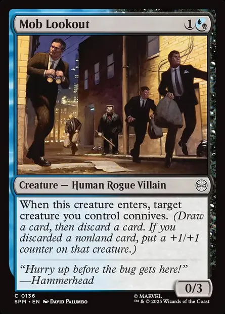 Mob Lookout, Magic card SPM 136 — Marvel's Spider-Man set