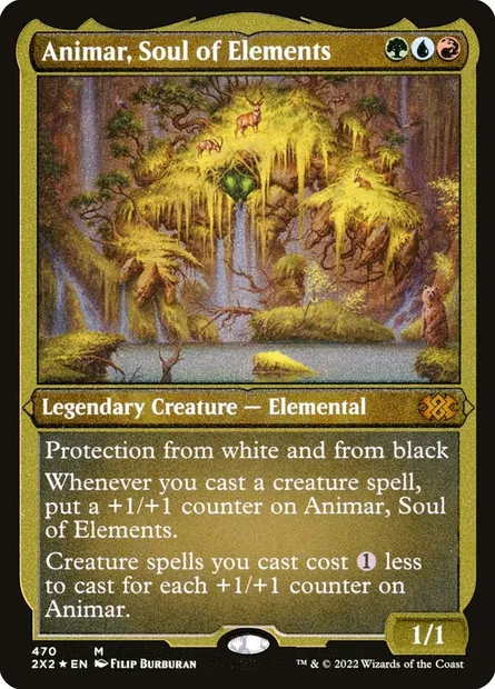 Animar, Soul of Elements, Magic card 2X2 470 — Double Masters 2022 set