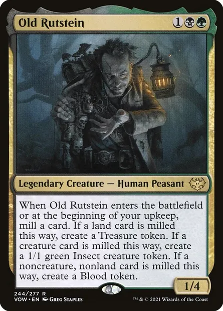 Old Rutstein, Magic card VOW 244 — Innistrad: Crimson Vow set