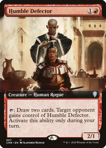 Humble Defector, Magic card CMR 667 — Commander Legends set
