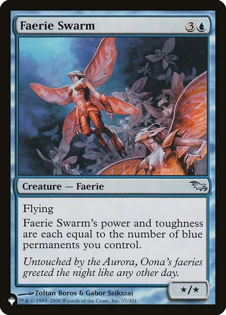 Faerie Swarm, Magic card PLST SHM-37 — The List set