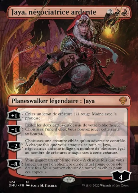 Jaya, négociatrice ardente, carte Magic DMU 374 — extension Dominaria Uni
