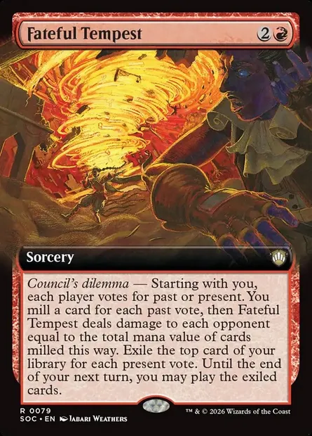 Fateful Tempest, Magic card SOC 79 — Secrets of Strixhaven Commander set