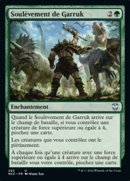 Soulèvement de Garruk, carte Magic NCC 292 — extension New Capenna Commander