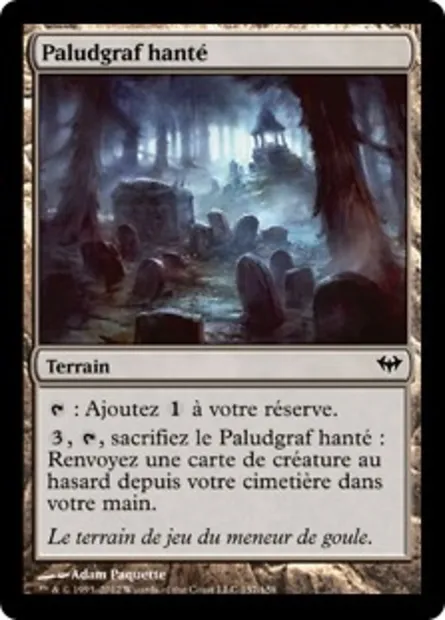 Paludgraf hanté, carte Magic DKA 157 — extension Obscure Ascension