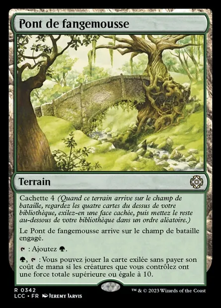 Pont de fangemousse, carte Magic LCC 342 — extension The Lost Caverns of Ixalan Commander