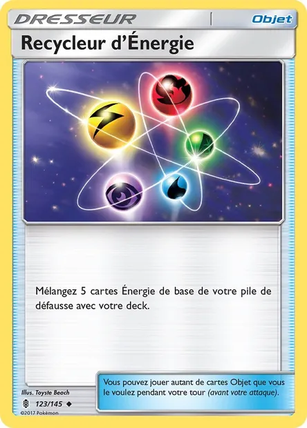 Recycleur d’Énergie, carte Pokémon GRI 123 — extension Gardiens Ascendants