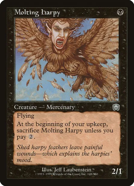 Molting Harpy, Magic card MMQ 148 — Mercadian Masques set