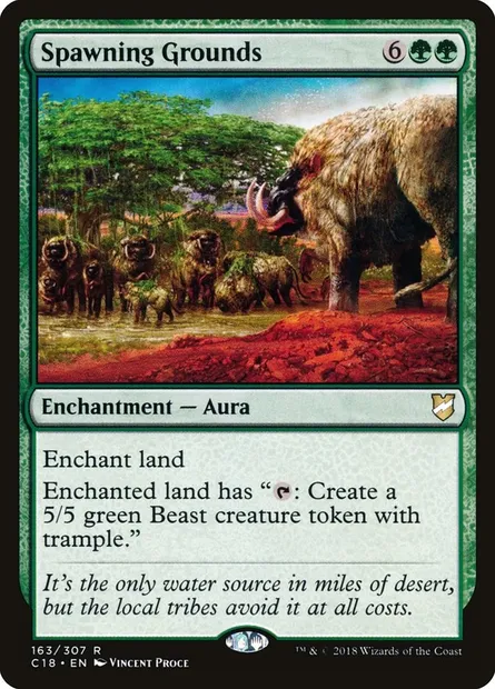 Spawning Grounds, Magic card C18 163 — Commander 2018 set