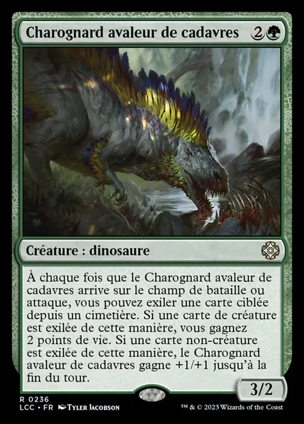 Charognard avaleur de cadavres, carte Magic LCC 236 — extension The Lost Caverns of Ixalan Commander