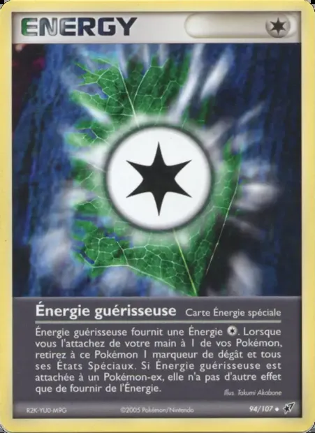 Énergie guérisseuse, carte Pokémon DX 94 — extension EX Deoxys